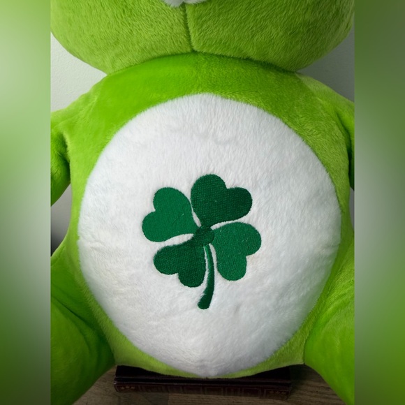 Huge green Good Luck shamrock Care Bears bear - Picture 5 of 11